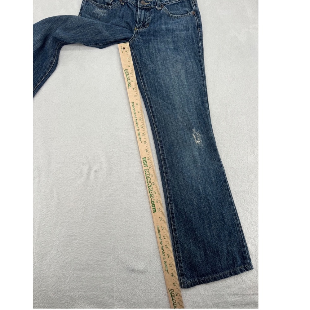 Joe's Jeans Womens 27 Medium Wash Flare Leg Distressed Denim Jeans - Picture 2 of 8